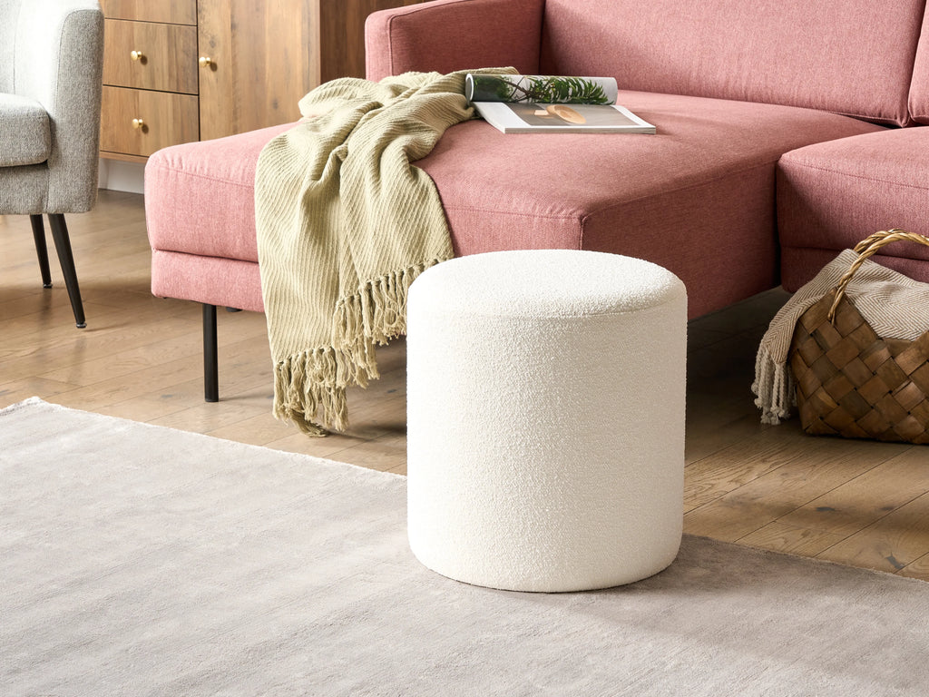  Pouffe MOAB Boucle White