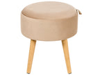  Storage Stool NEELY Velvet Beige