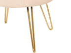  Storage Pouffe SILAS Velvet Light Beige