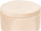  Storage Pouffe SILAS Velvet Light Beige