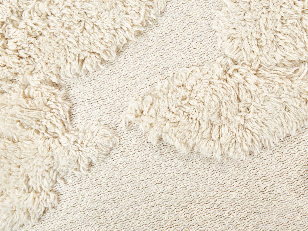  Pouffe Tufted MULTAN Cotton Beige