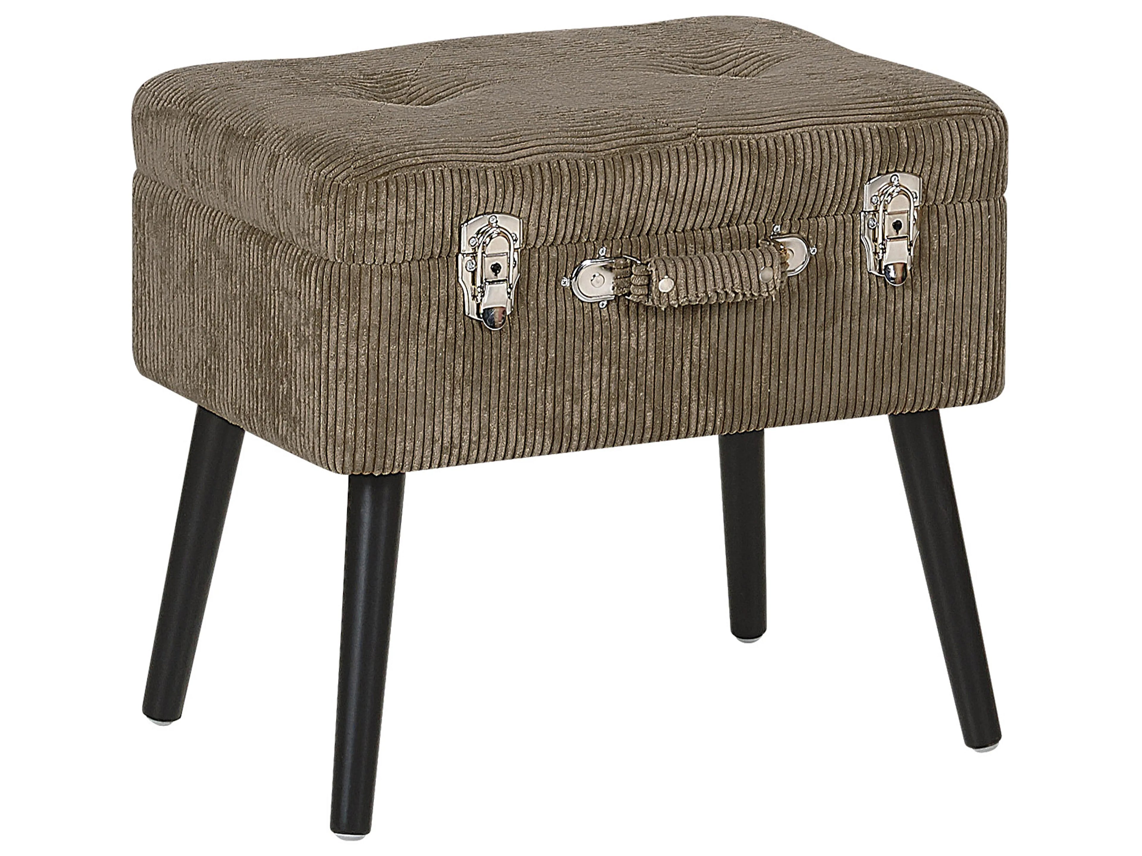  Storage Stool MALLARD Corduroy Light Brown
