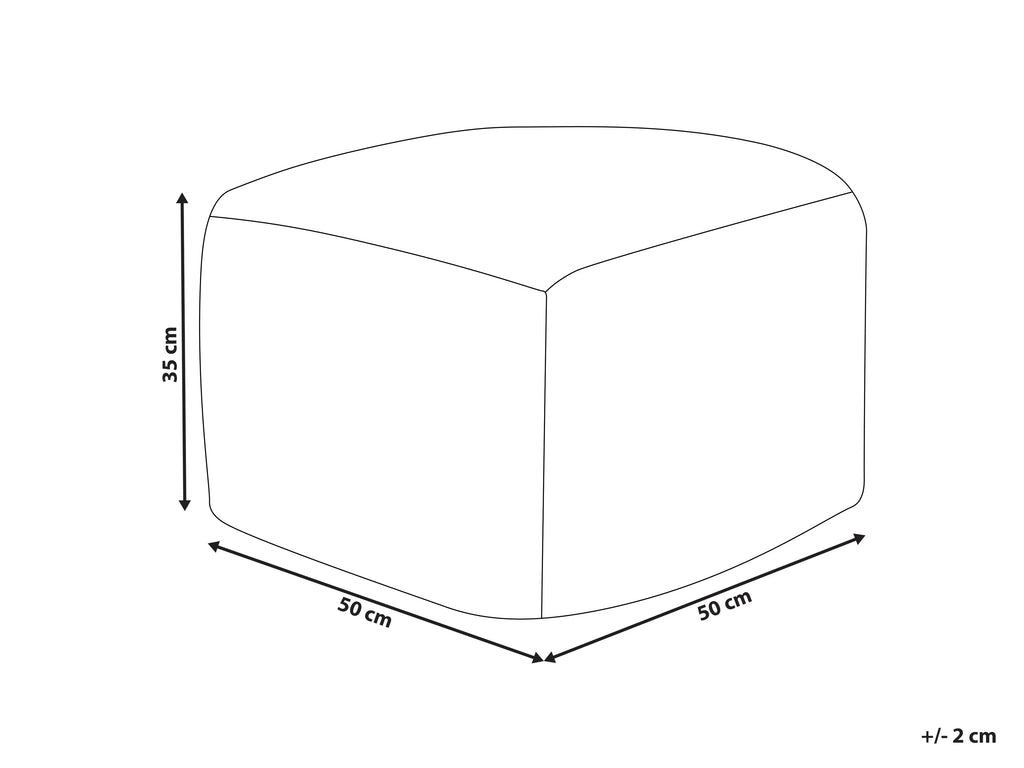  Pouffe KINGRI Cotton Taupe