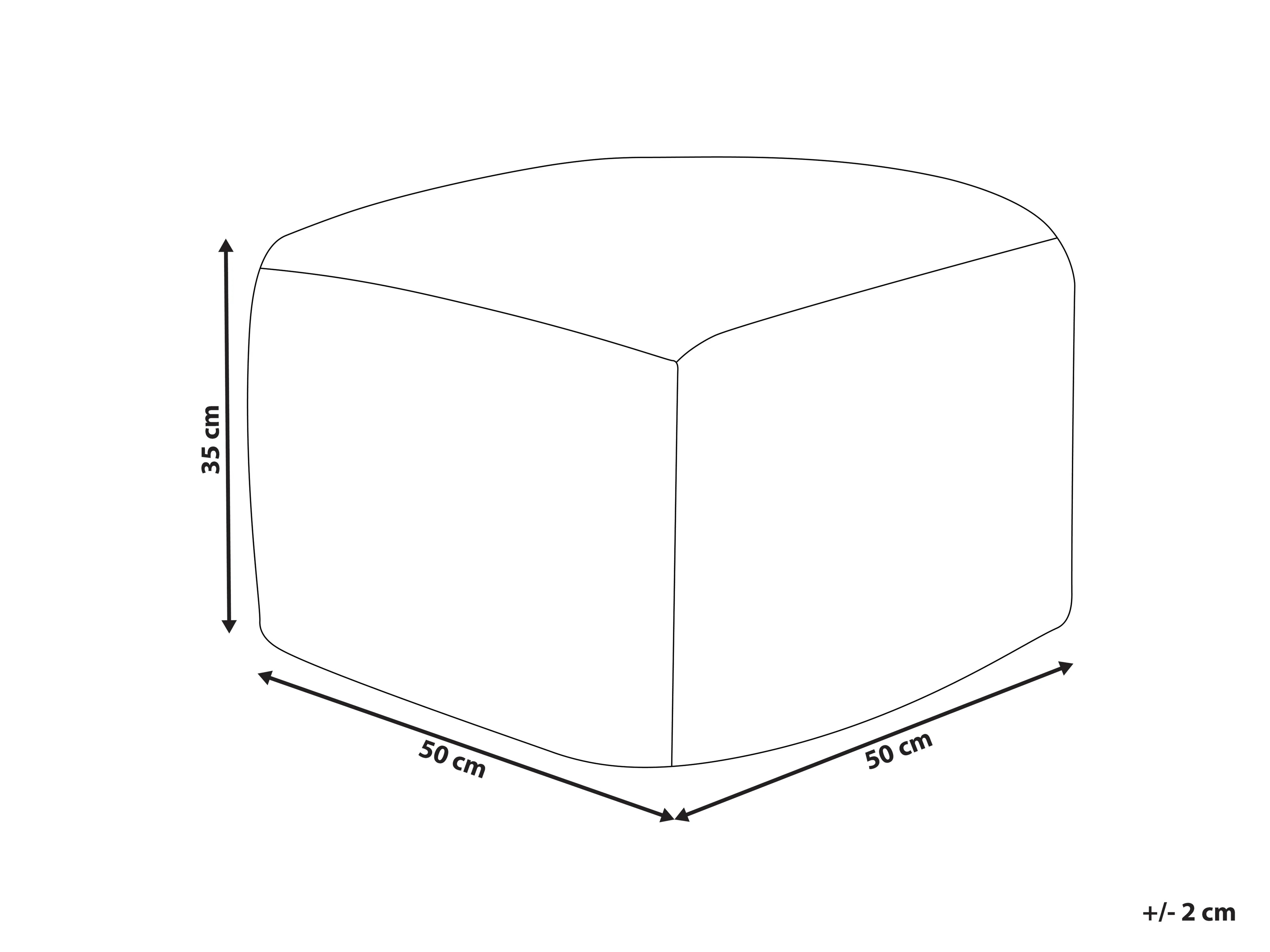  Pouffe KINGRI Cotton Taupe