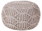  Pouffe Macramé TRIMAN Cotton Taupe
