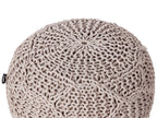  Pouffe Macramé TRIMAN Cotton Taupe