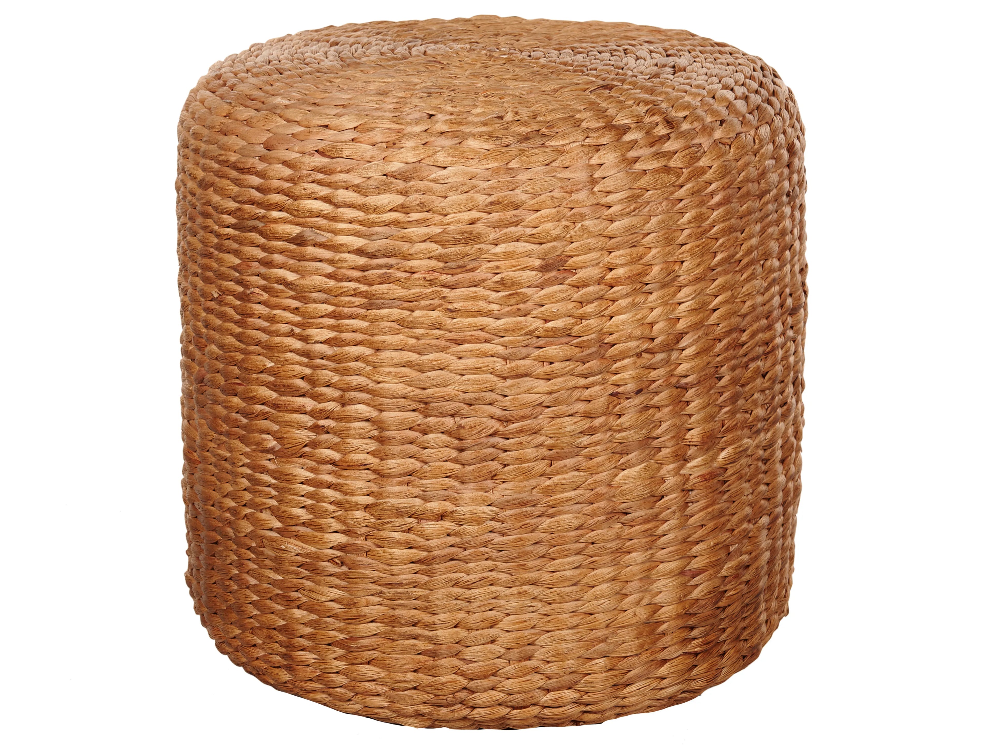  Pouffe BICHIR Water Hyacinth Beige