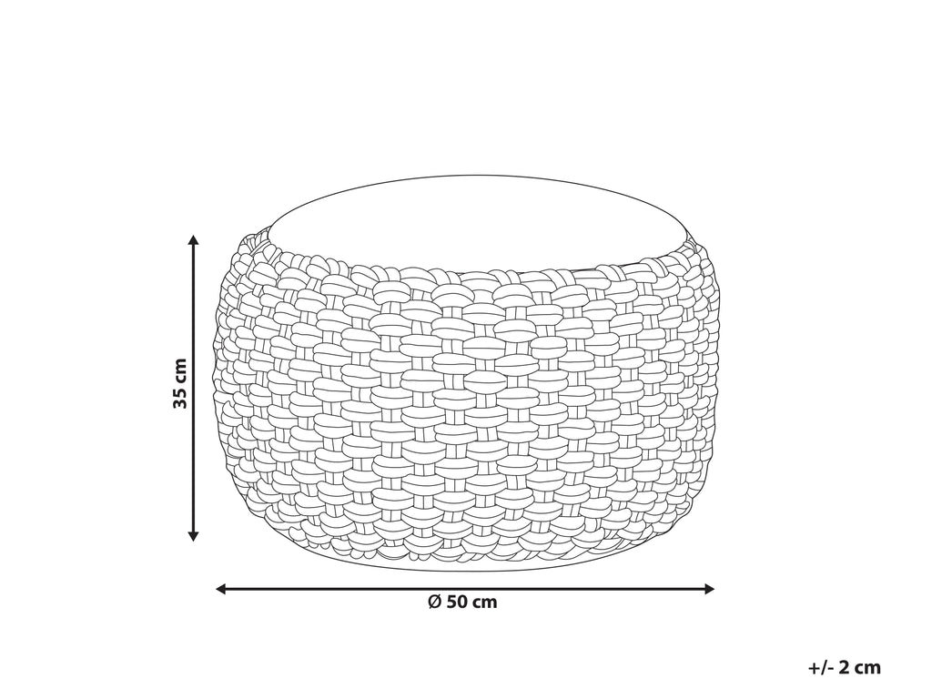  Pouffe AIZA Cotton White