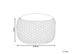  Pouffe AIZA Cotton White