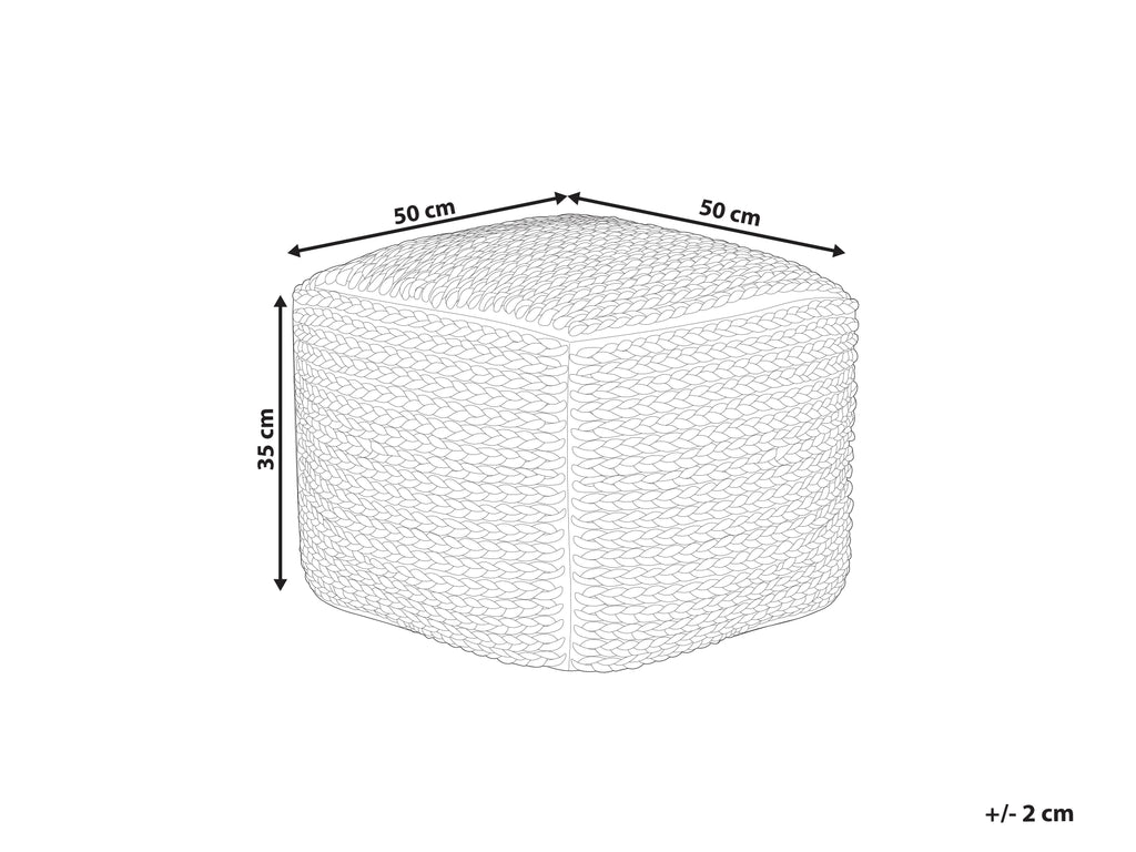  Pouffe DAMAN Cotton Light Beige