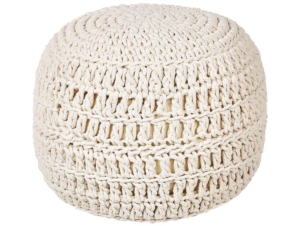  Pouffe ARPATU Cotton Light Beige