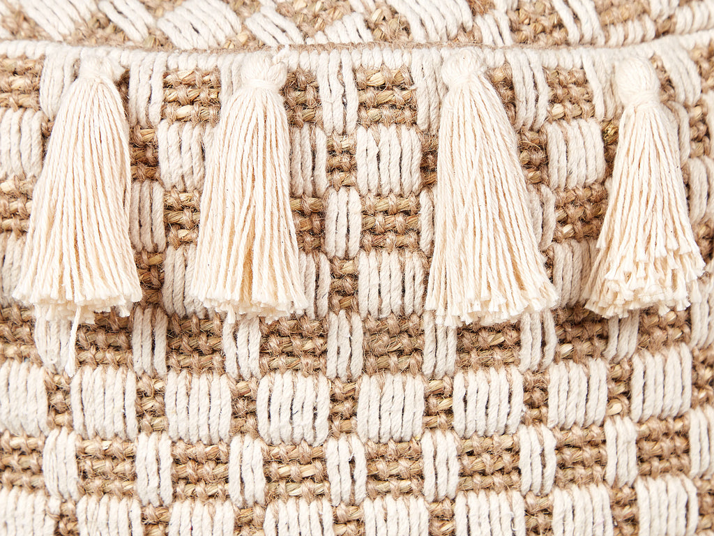  Pouffe PIRAK Cotton Light Beige