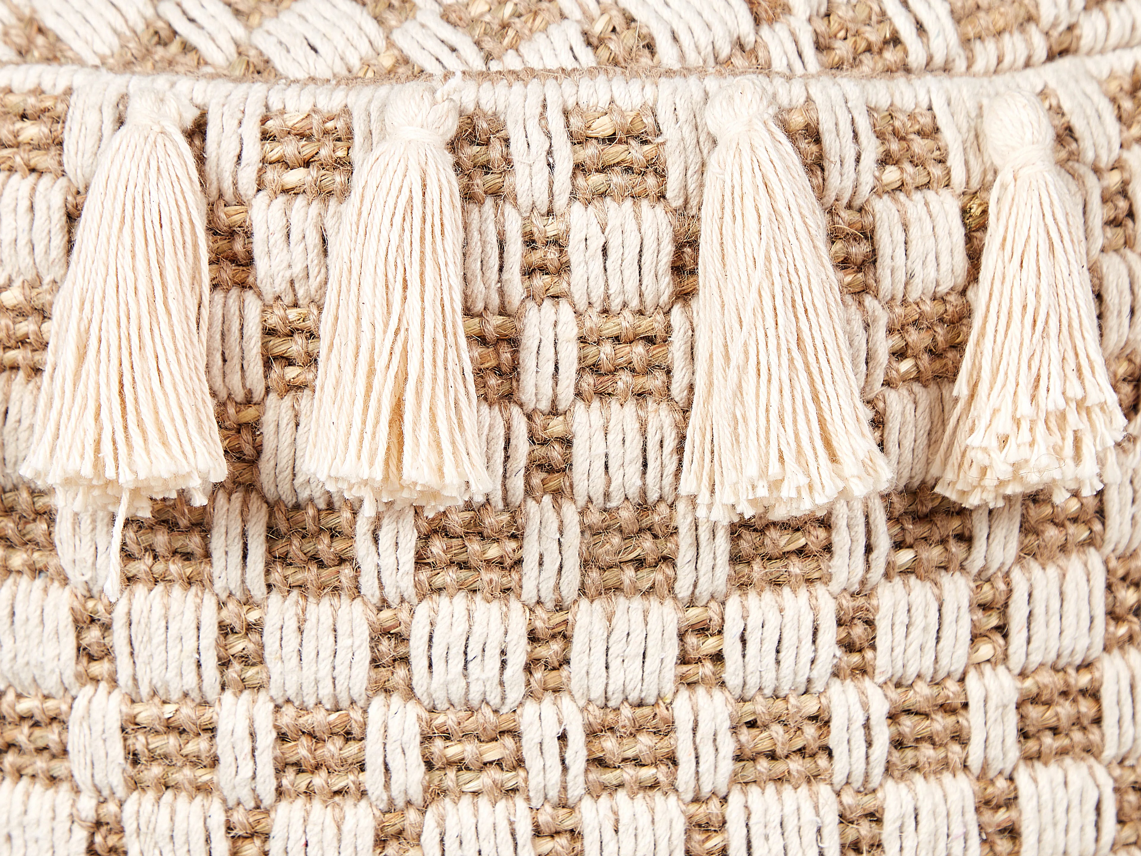  Pouffe PIRAK Cotton Light Beige