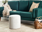  Storage Pouffe MARYLAND Boucle Off-White