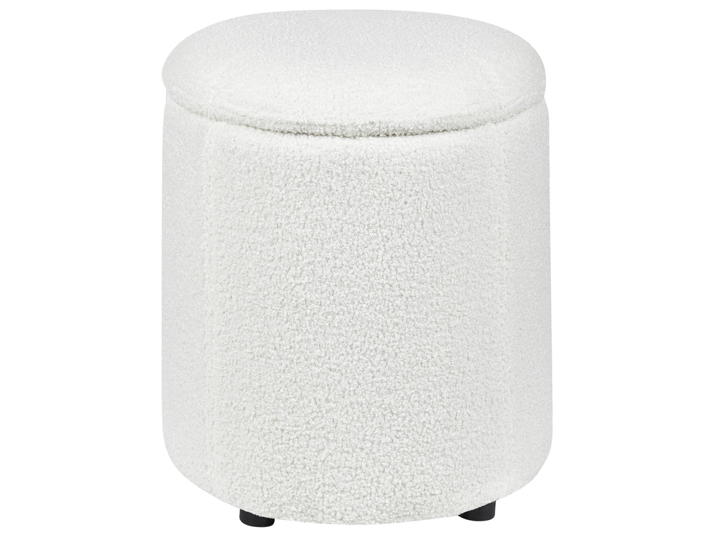  Storage Pouffe MARYLAND Boucle Off-White