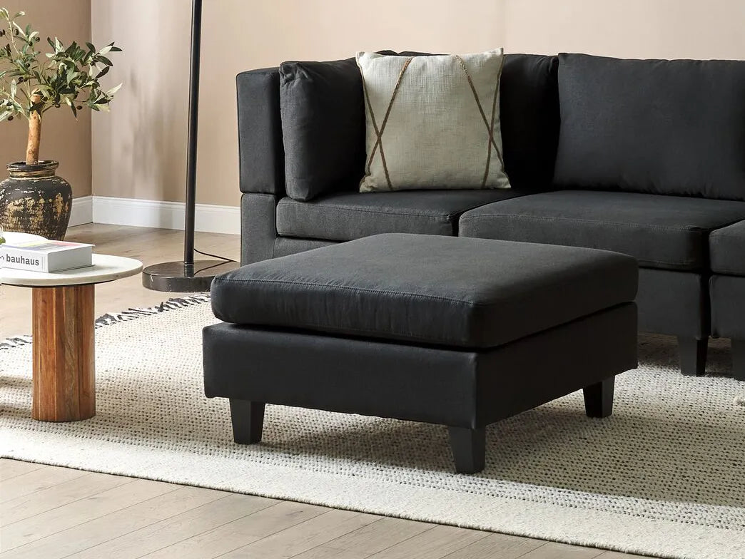  Ottoman UNSTAD Fabric Black