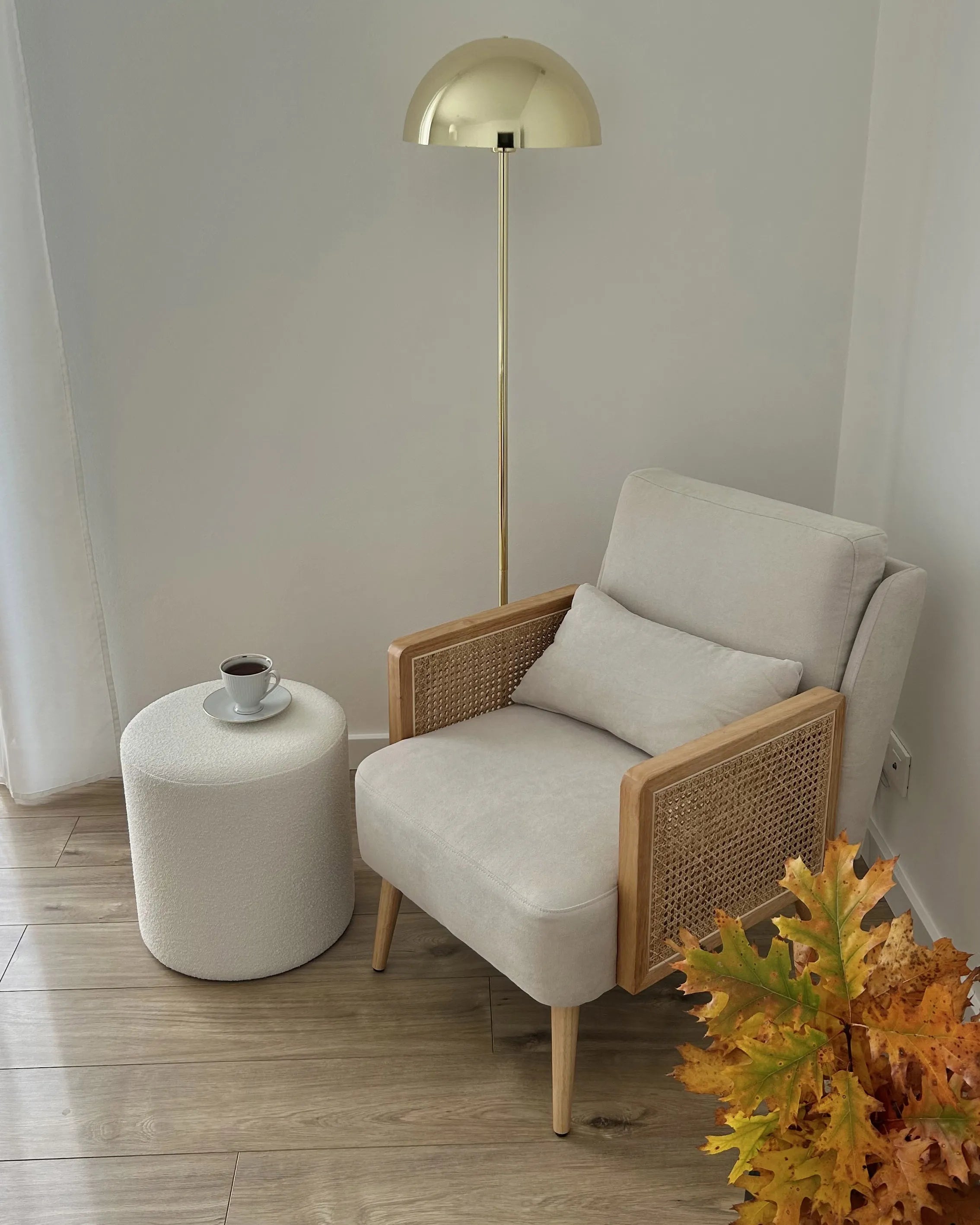  Pouffe MOAB Boucle White