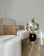  Pouffe MOAB Boucle White