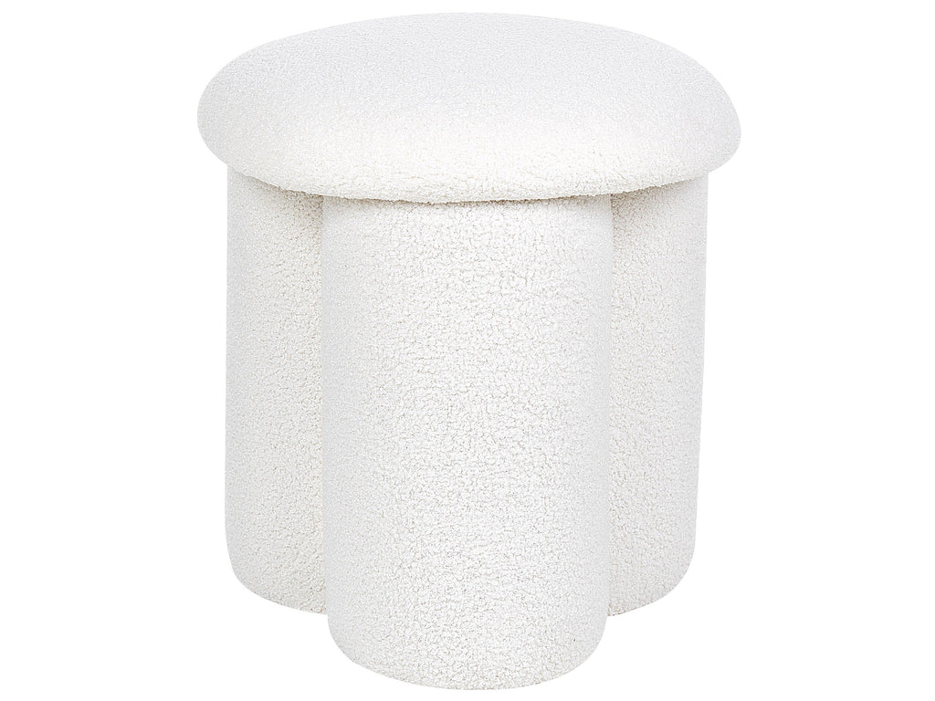  Pouffe CARRINGTON Boucle Off-White