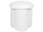  Pouffe CARRINGTON Boucle Off-White