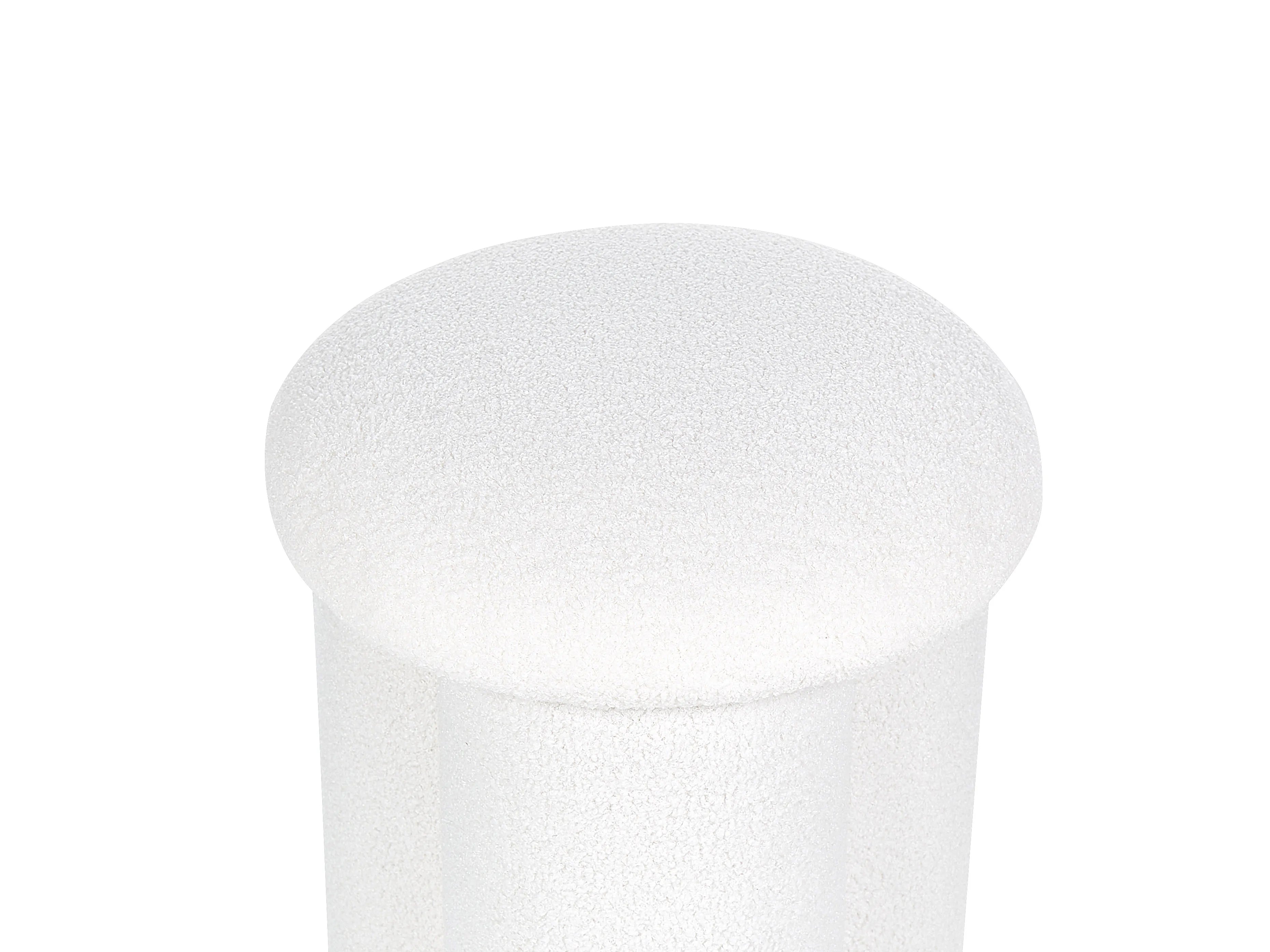  Pouffe CARRINGTON Boucle Off-White