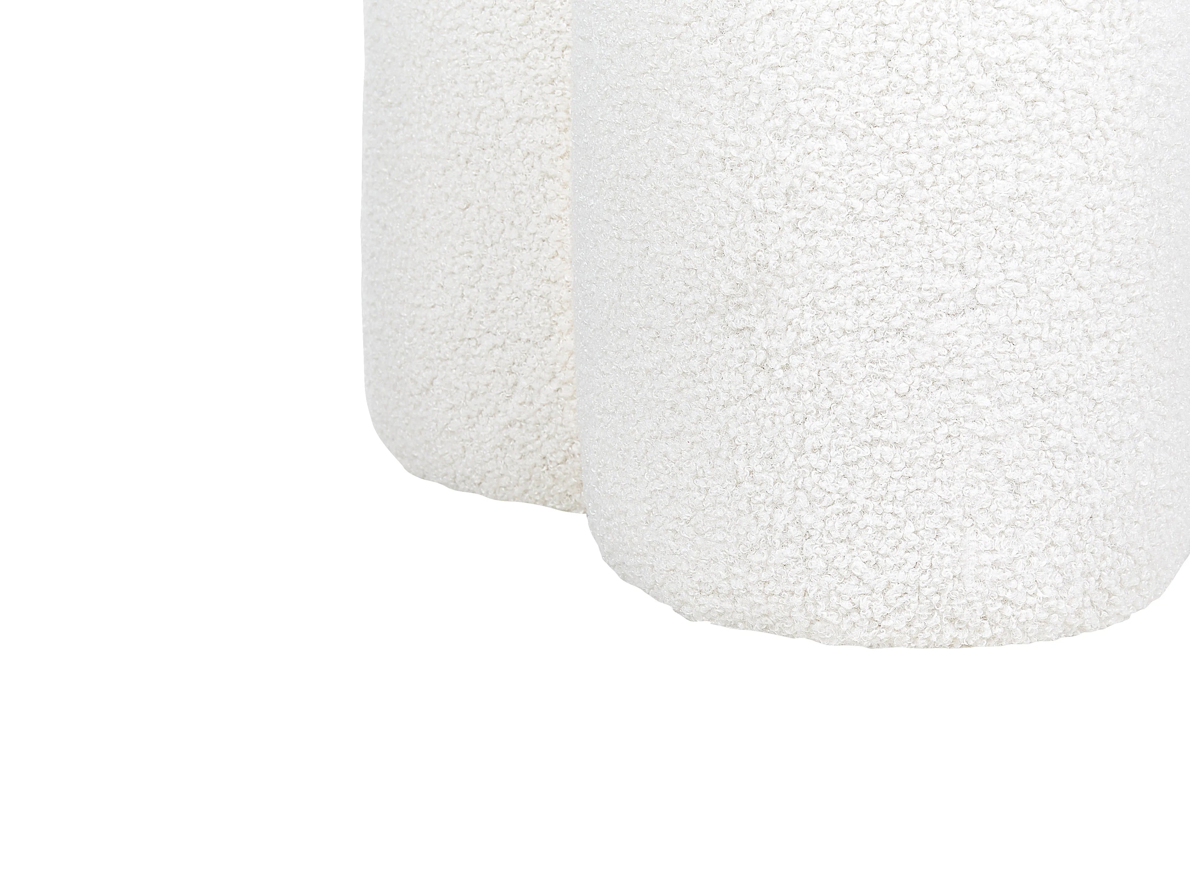  Pouffe CARRINGTON Boucle Off-White