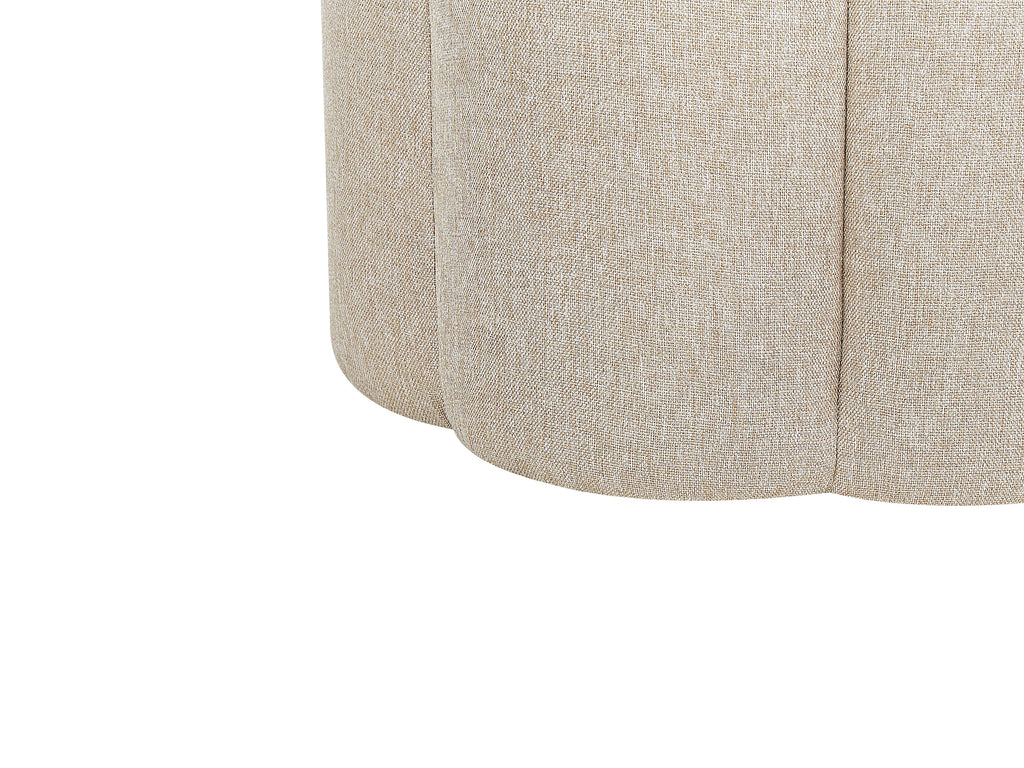  Pouffe TAPPEN Faux Linen Beige