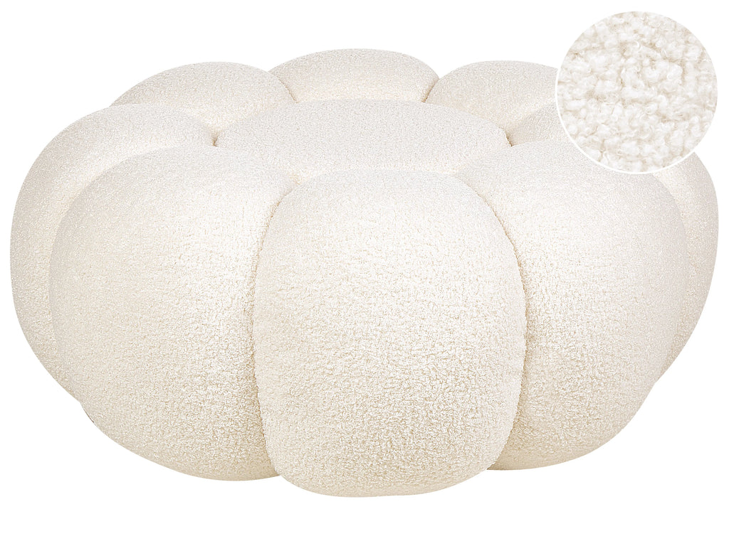  Pouffe BEAUFORT Boucle Off-White