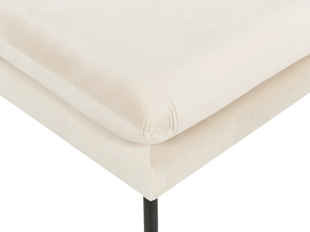  Ottoman VINTERBRO Velvet Light Beige