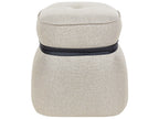  Pouffe MONTEREY Faux Linen Beige