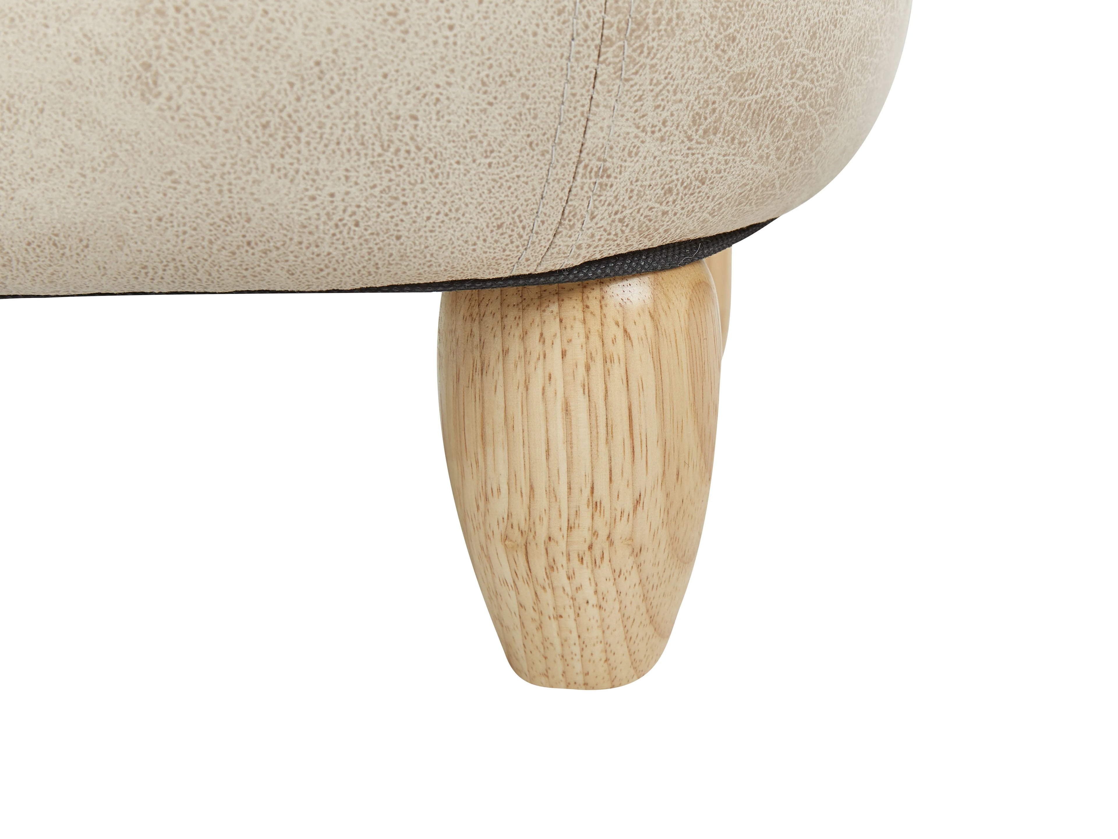  Storage Animal Stool ELEPHANT Faux Leather Taupe Elephant