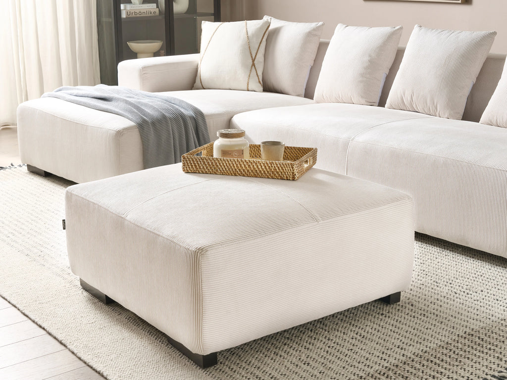  Ottoman LUNGO Corduroy Off-White