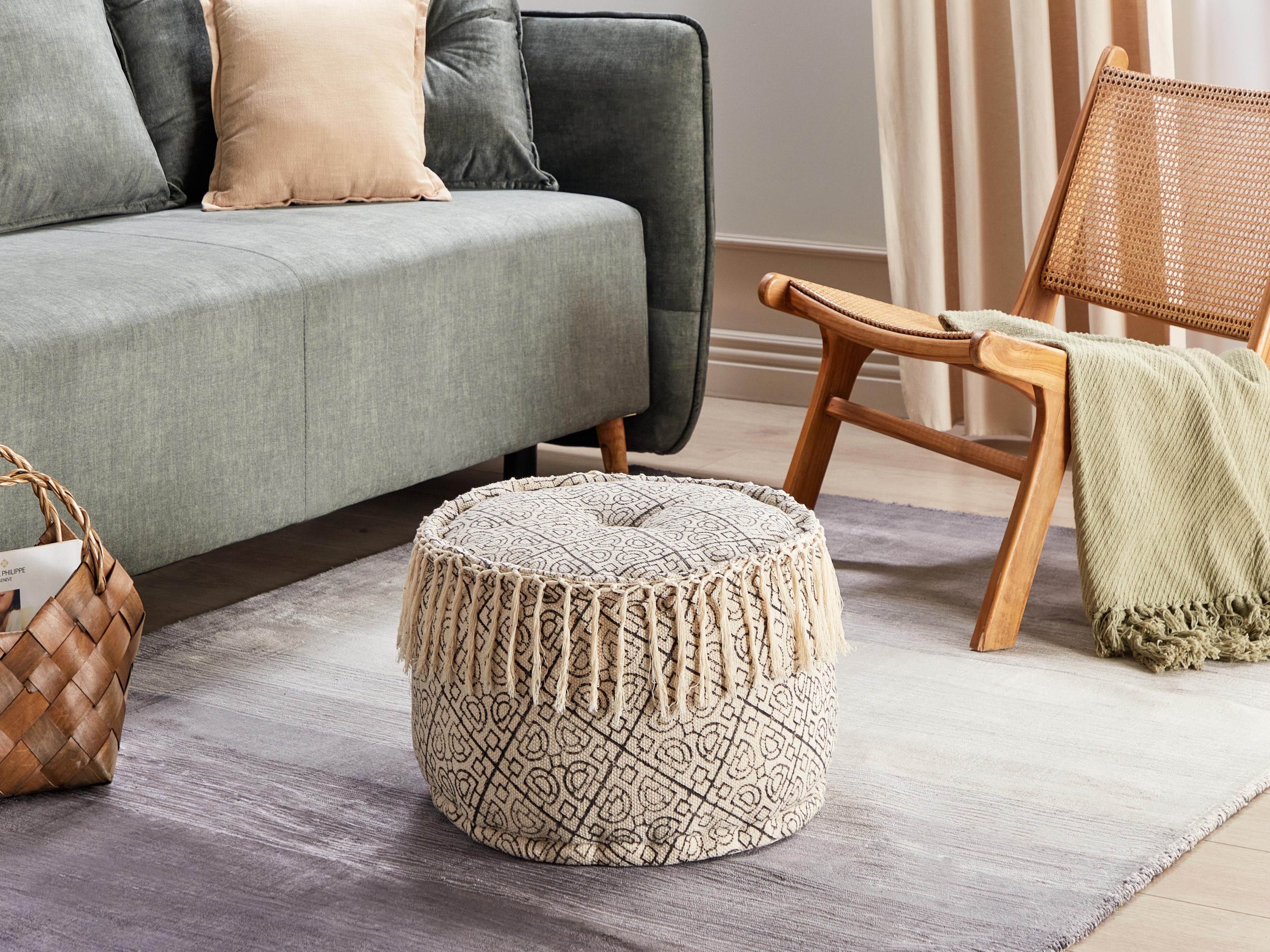  Pouffe SONATI Cotton Beige