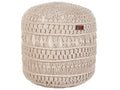  Pouffe Macramé THAKOT Cotton Beige