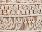  Pouffe Macramé THAKOT Cotton Beige