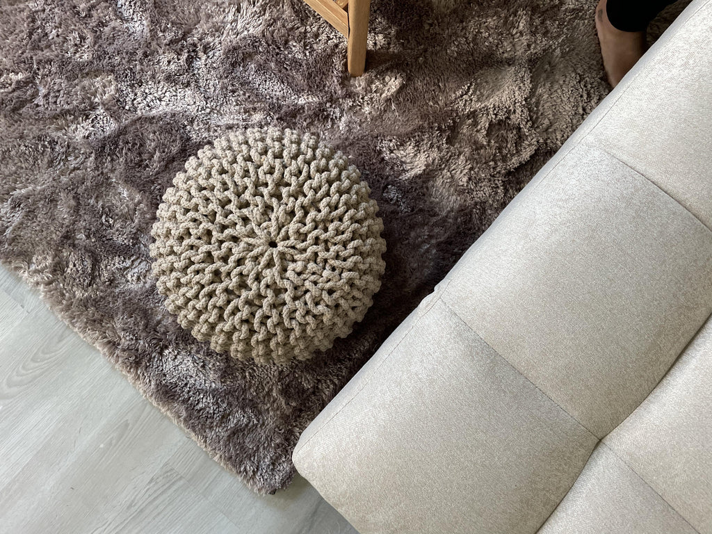  Pouffe CONRAD Cotton Light Beige