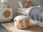  Kids Pouffe KARTEE Cotton Beige