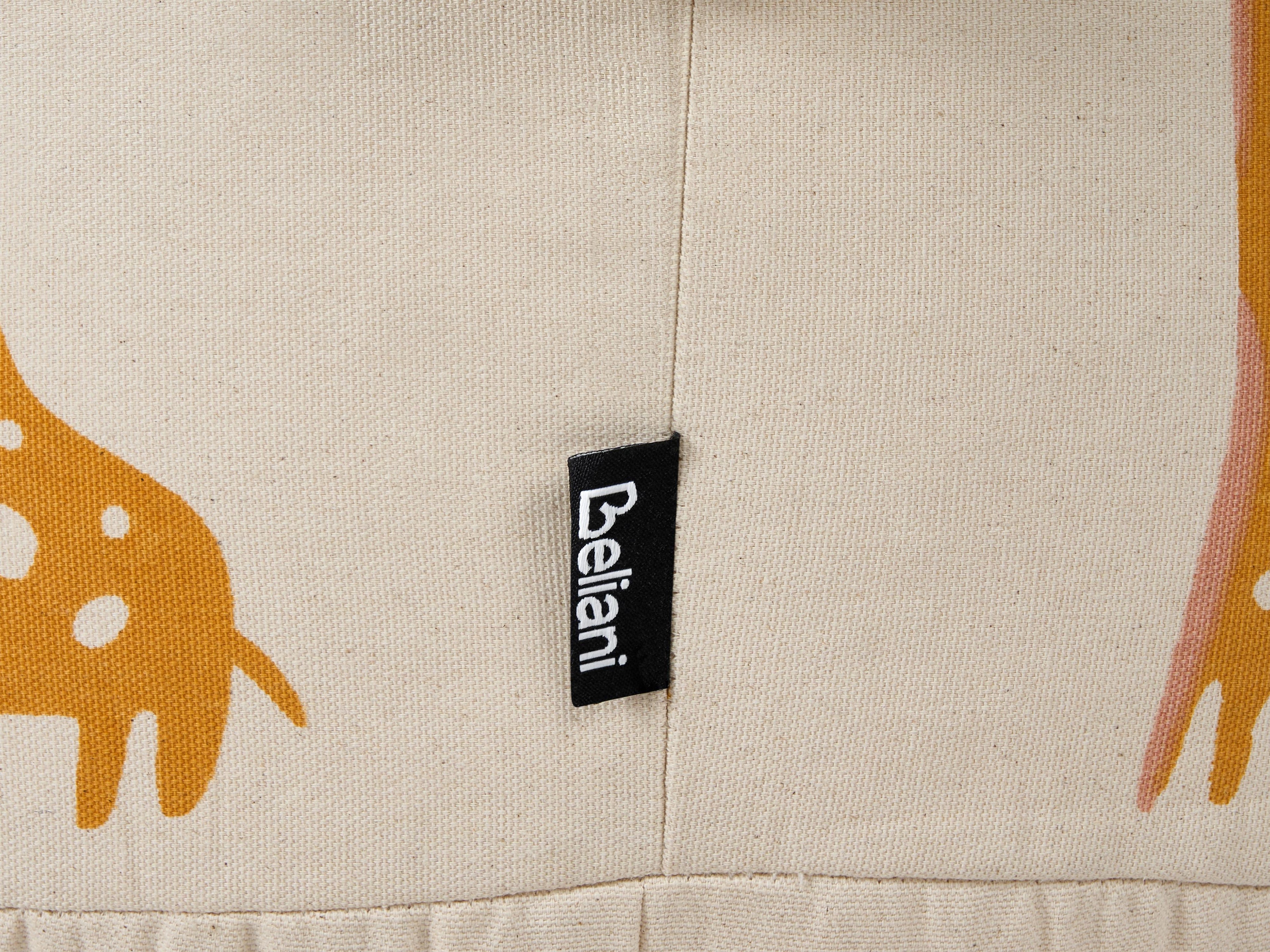  Kids Pouffe KARTEE Cotton Beige