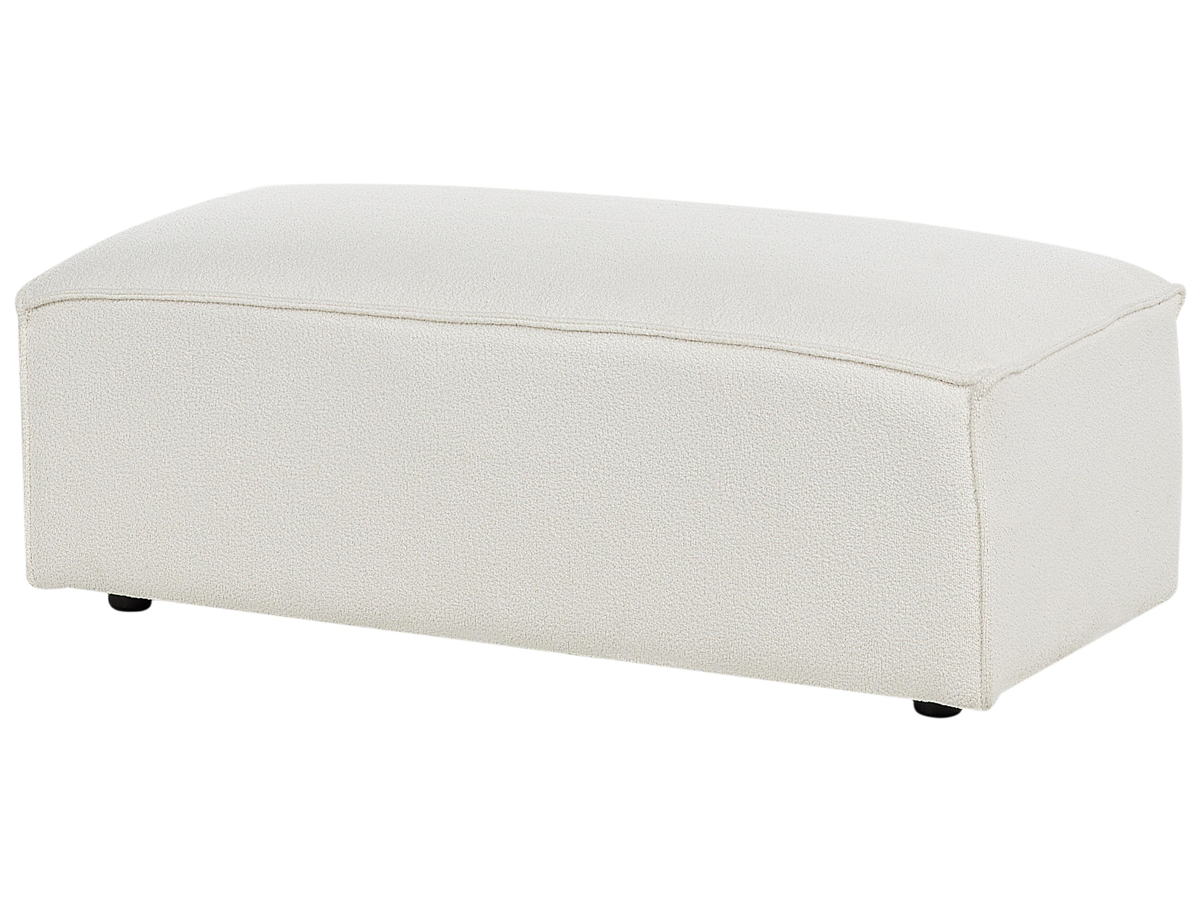  Ottoman HELLNAR Boucle Off-White