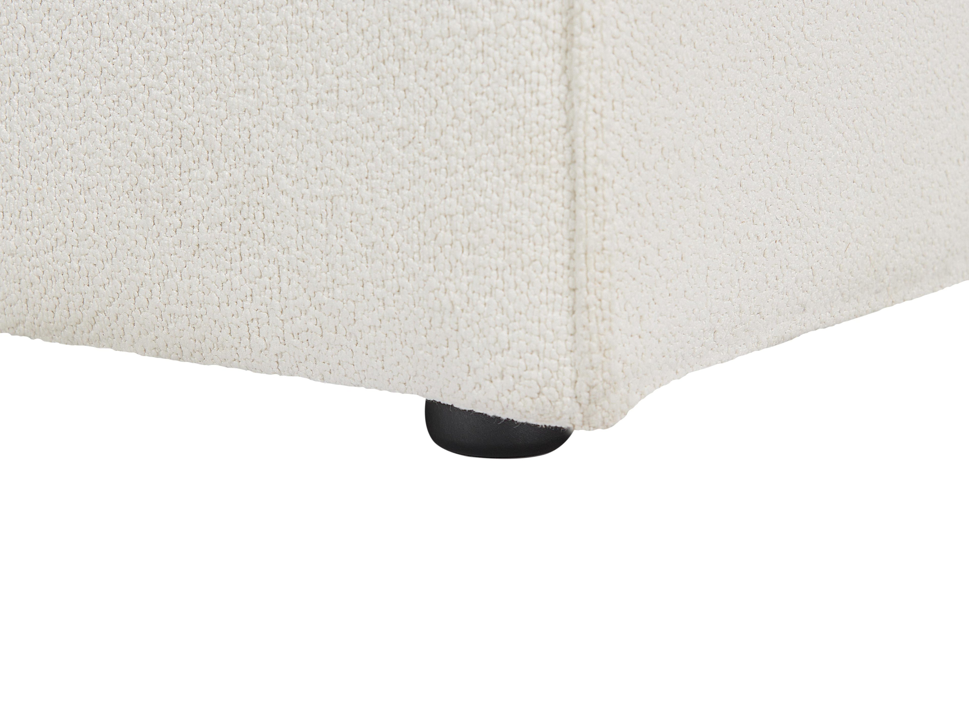 Ottoman HELLNAR Boucle Off-White
