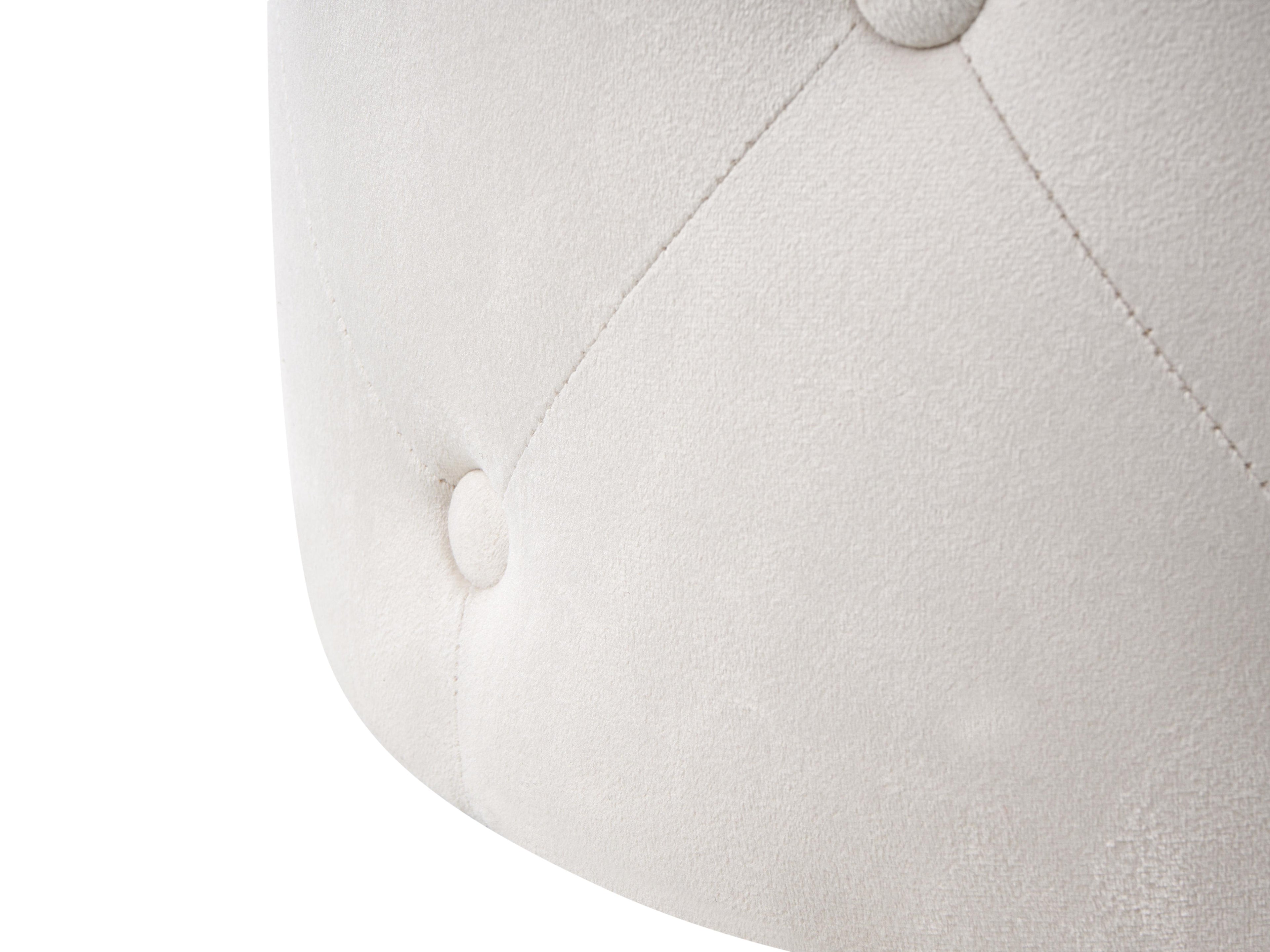  Pouffe COROLLA Velvet Off-White