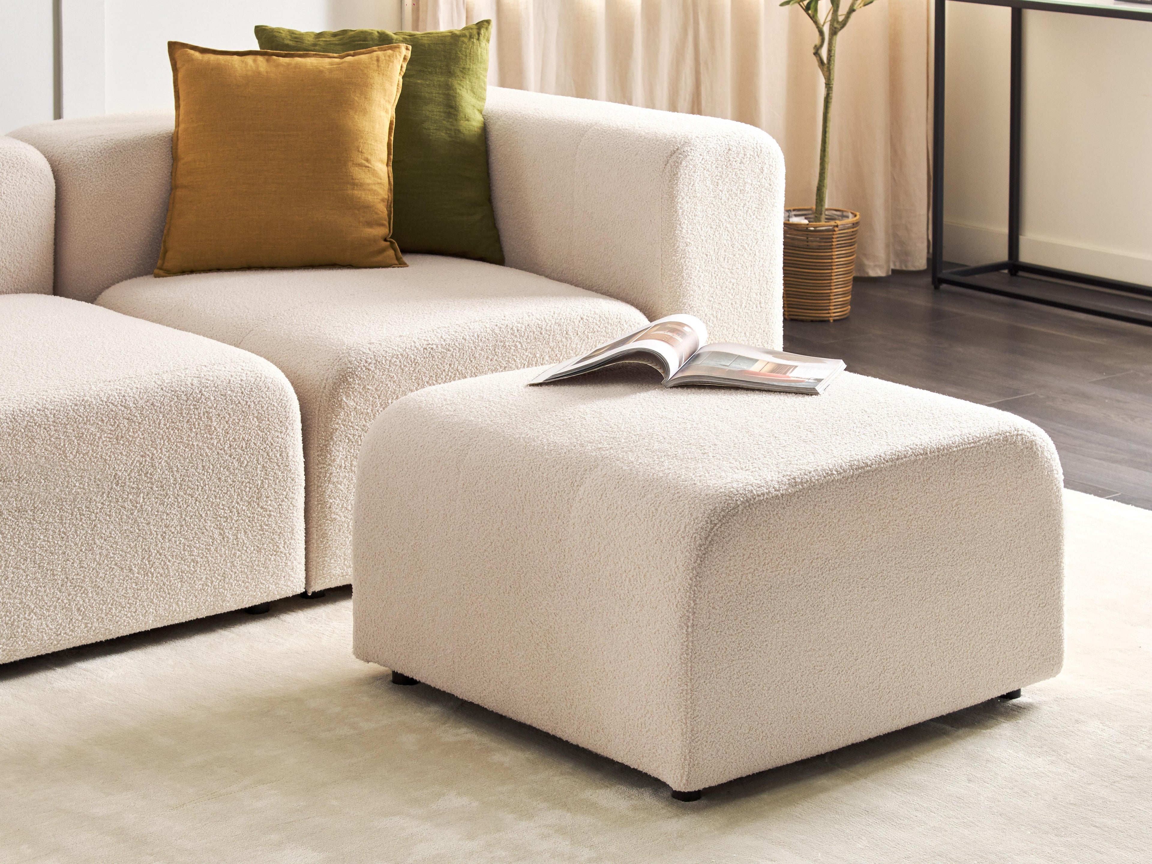 Ottoman FALSTERBO Boucle Light Beige