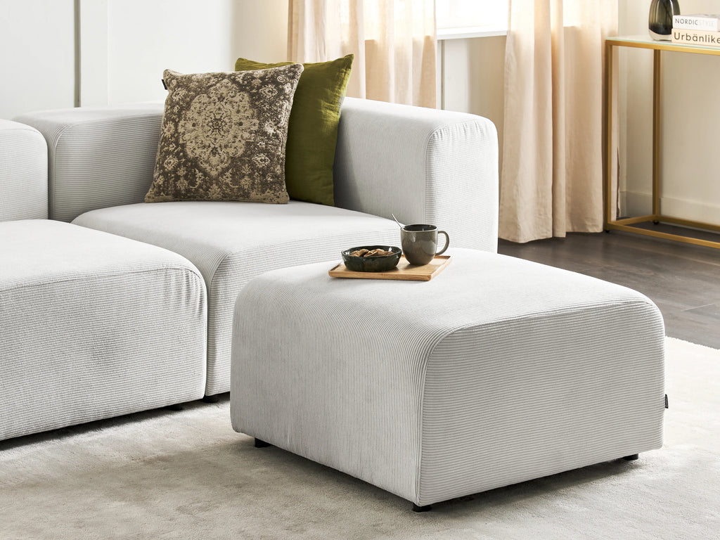  Ottoman FALSTERBO Corduroy Off-White