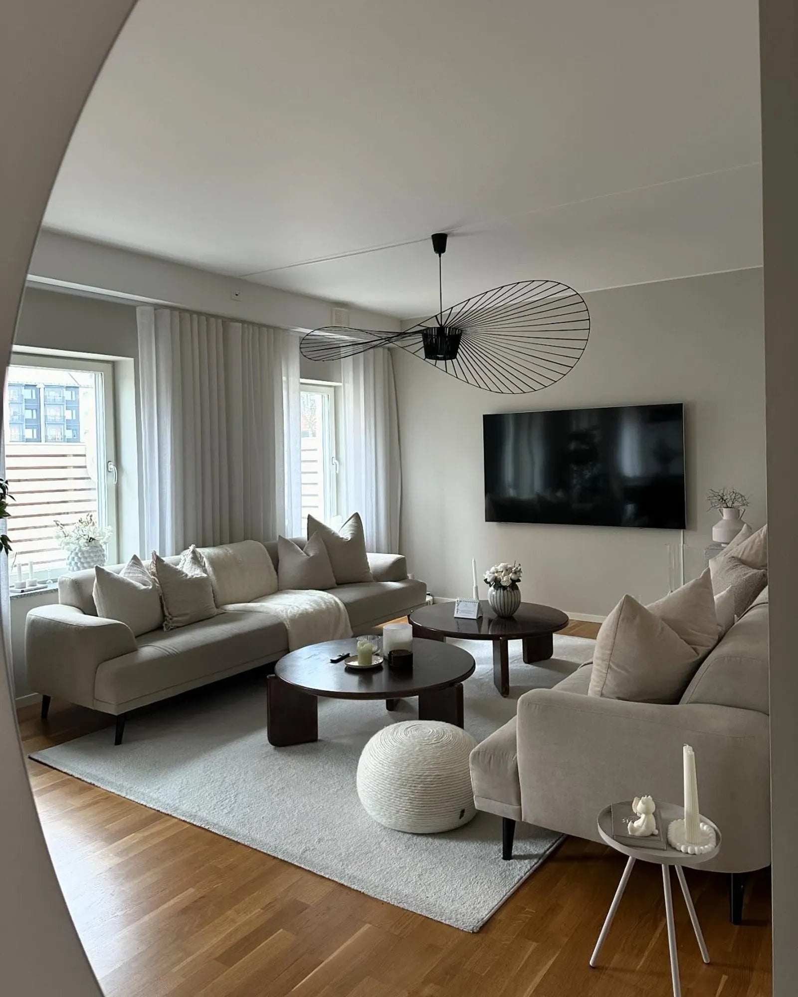  Pouffe TAKHABI Wool White