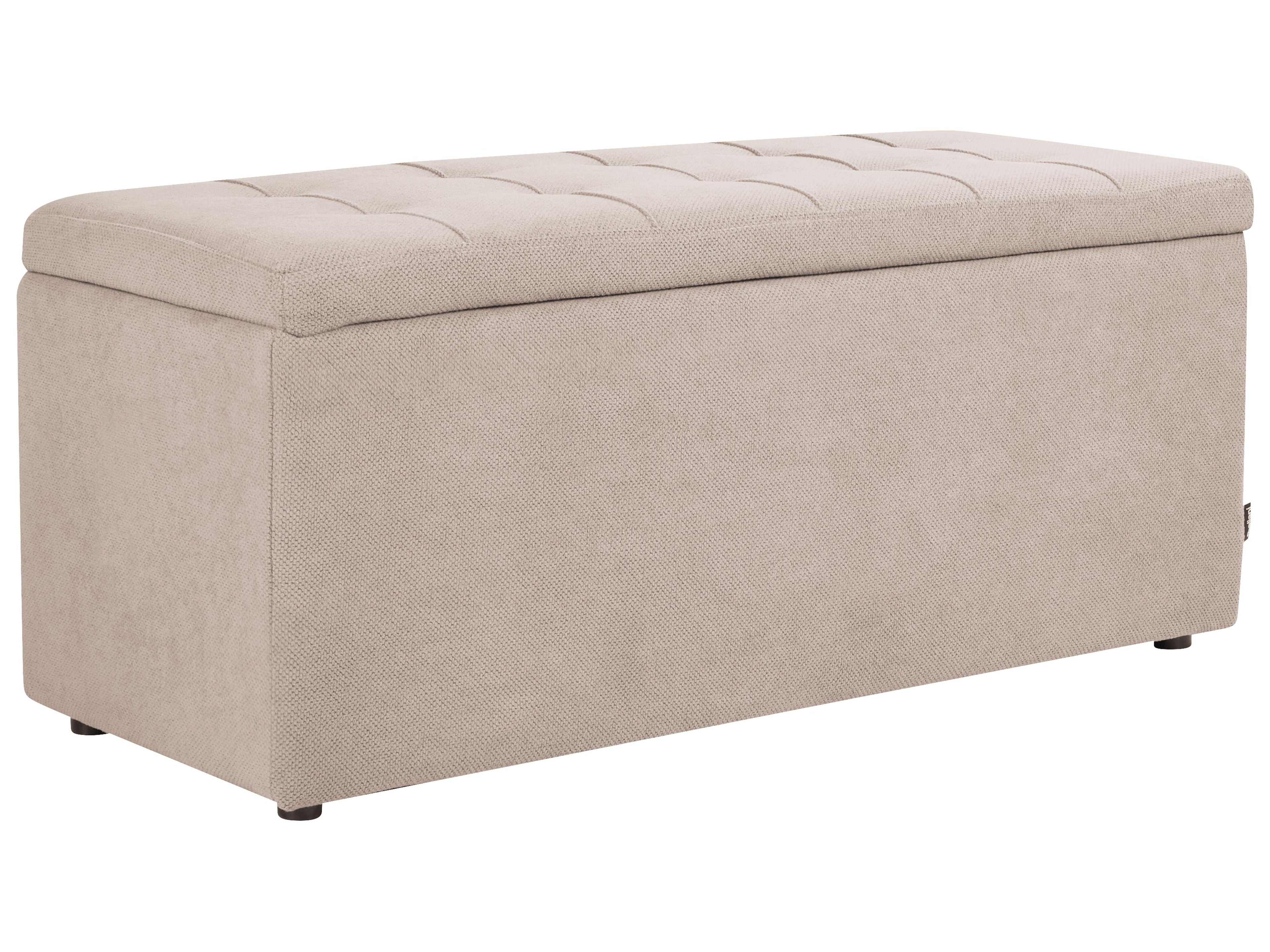  Storage Ottoman OREM Fabric Beige