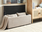  Storage Ottoman OREM Fabric Beige