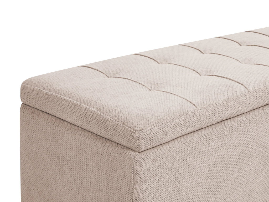  Storage Ottoman OREM Fabric Beige