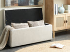  Storage Ottoman OREM Fabric Off-White
