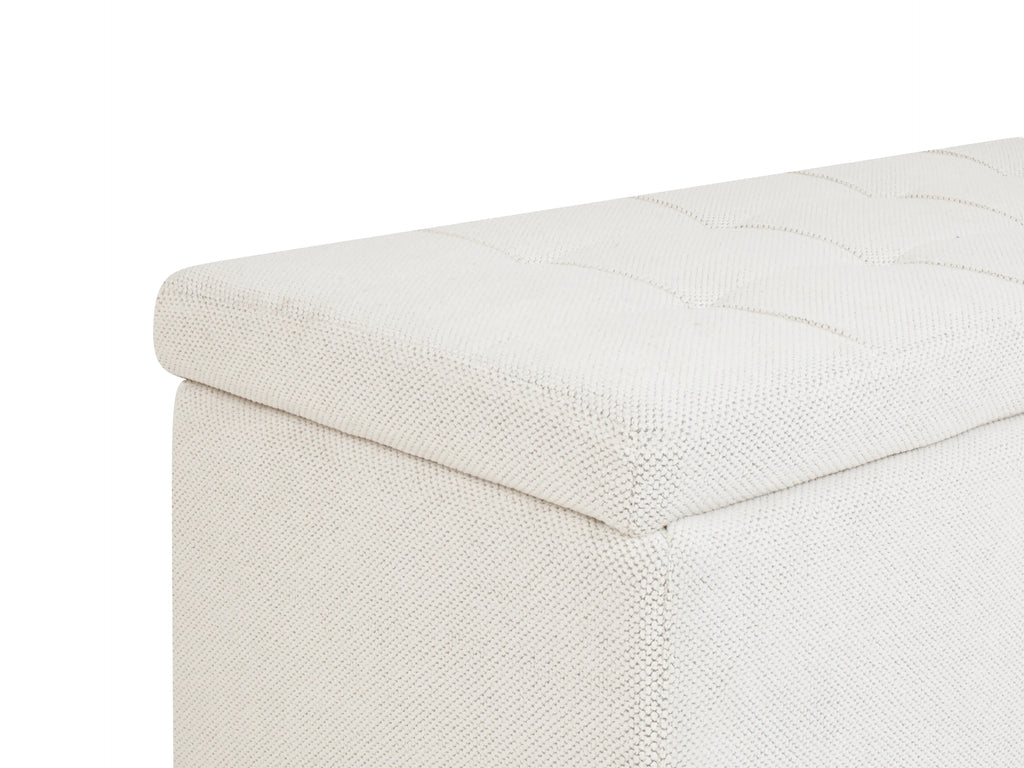  Storage Ottoman OREM Fabric Off-White
