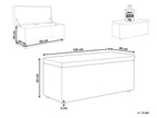  Storage Ottoman OREM Fabric Off-White